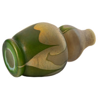 Antique L. C. Tiffany Favrile Miniature Double Gourd Iridescent Glass Vase, circa 1910