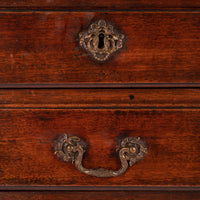 Antique English 18th C Georgian Mahogany Chippendale Lowboy Side Table, Circa 1750