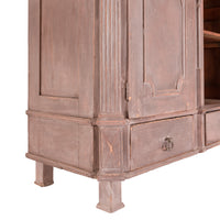 Antique 18th Century Swedish Gustavian Painted Pine Armoire Wardrobe Cabinet, Circa 1780