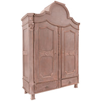 Antique 18th Century Swedish Gustavian Painted Pine Armoire Wardrobe Cabinet, Circa 1780