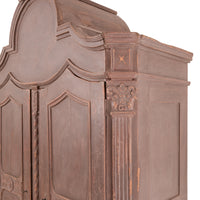 Antique 18th Century Swedish Gustavian Painted Pine Armoire Wardrobe Cabinet, Circa 1780