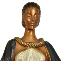 Art Deco "Fire Leaves" Bronze Female Statue Sculpture Limited Edition Erté