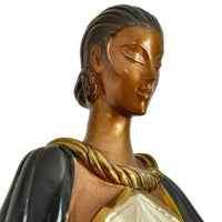 Art Deco "Fire Leaves" Bronze Female Statue Sculpture Limited Edition Erté
