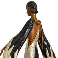 Art Deco "Fire Leaves" Bronze Female Statue Sculpture Limited Edition Erté