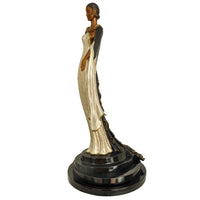 Art Deco "Fire Leaves" Bronze Female Statue Sculpture Limited Edition Erté