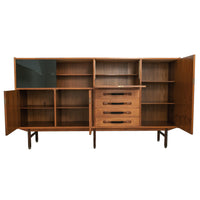 Italian Mid-Century Modern Teak Credenza Sideboard Ilmari Tapiovaara Cantu, Circa 1960