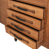 Italian Mid-Century Modern Teak Credenza Sideboard Ilmari Tapiovaara Cantu, Circa 1960