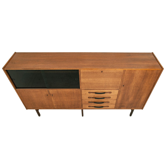 Italian Mid-Century Modern Teak Credenza Sideboard Ilmari Tapiovaara Cantu, Circa 1960