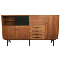 Italian Mid-Century Modern Teak Credenza Sideboard Ilmari Tapiovaara Cantu, Circa 1960