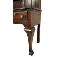 Antique Georgian George III Oak Welsh South Wales Dresser With Plate Rack, circa 1780