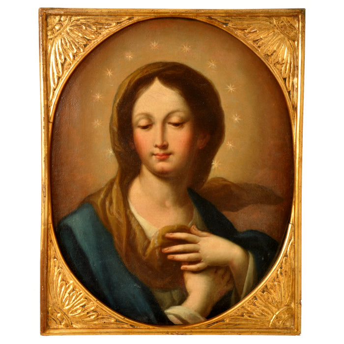 Antique Italian Old Master Baroque Oil on Canvas Painting Carlo Maratta, Circa 1700