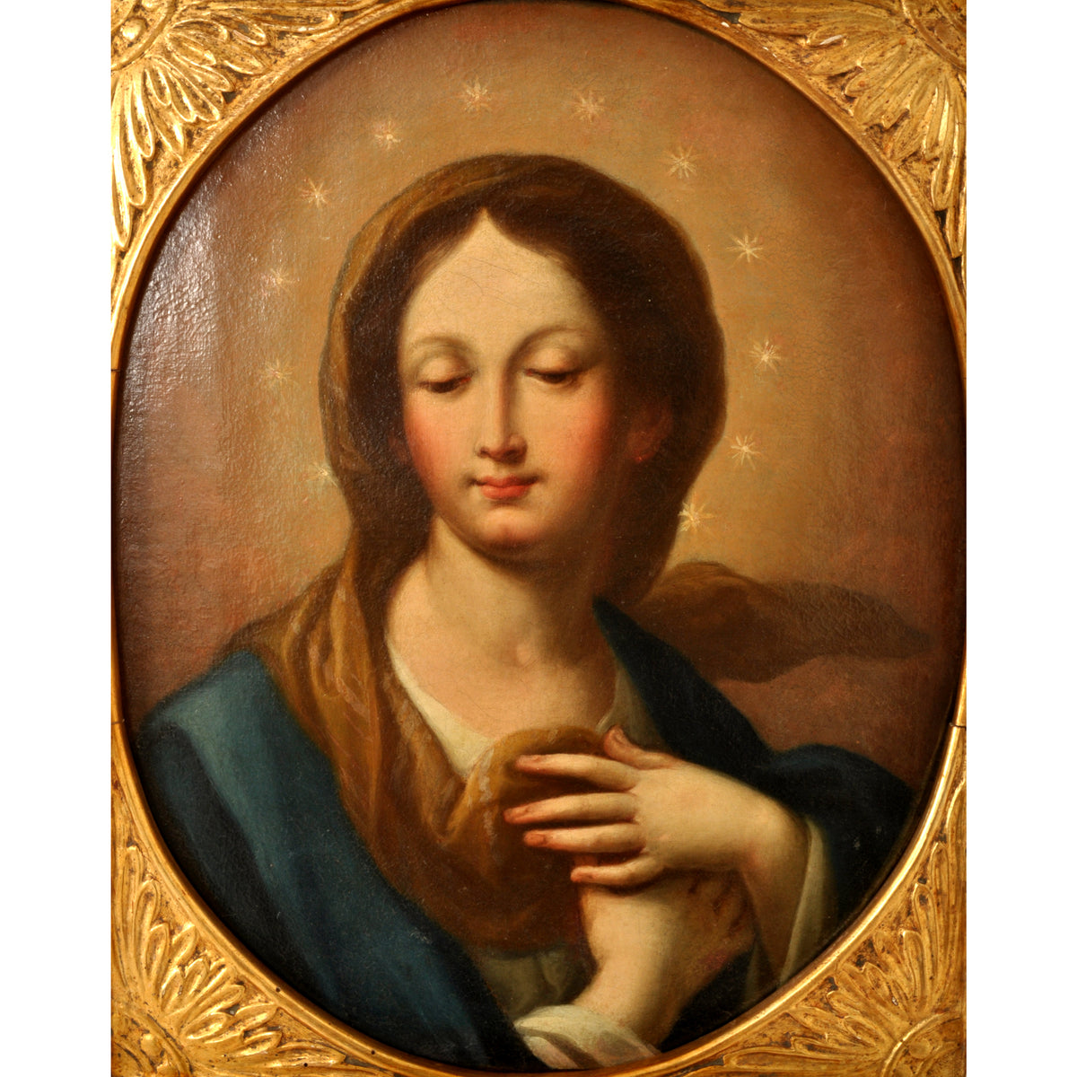 Antique Italian Old Master Baroque Oil on Canvas Painting Carlo Maratta, Circa 1700