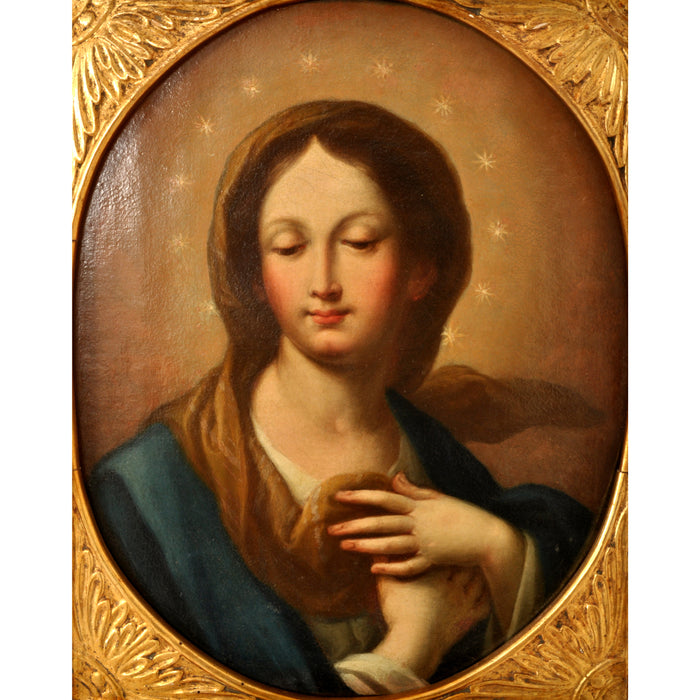 Antique Italian Old Master Baroque Oil on Canvas Painting Carlo Maratta, Circa 1700