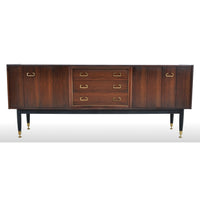 Mid-Century Modern Danish Style Walnut "Librenza" Credenza by G Plan, 1960s