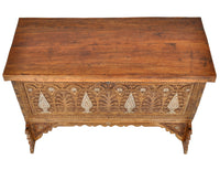 Antique Inlaid Mother of Pearl Syrian Marriage Dowry Chest / Coffer / Trunk, circa 1880
