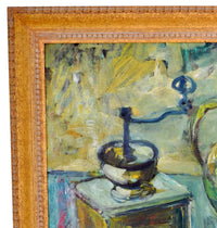 German Expressionist Still Life Oil Painting by Paul Kleinschmidt (1883-1949), 1946