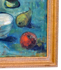 German Expressionist Still Life Oil Painting by Paul Kleinschmidt (1883-1949), 1946
