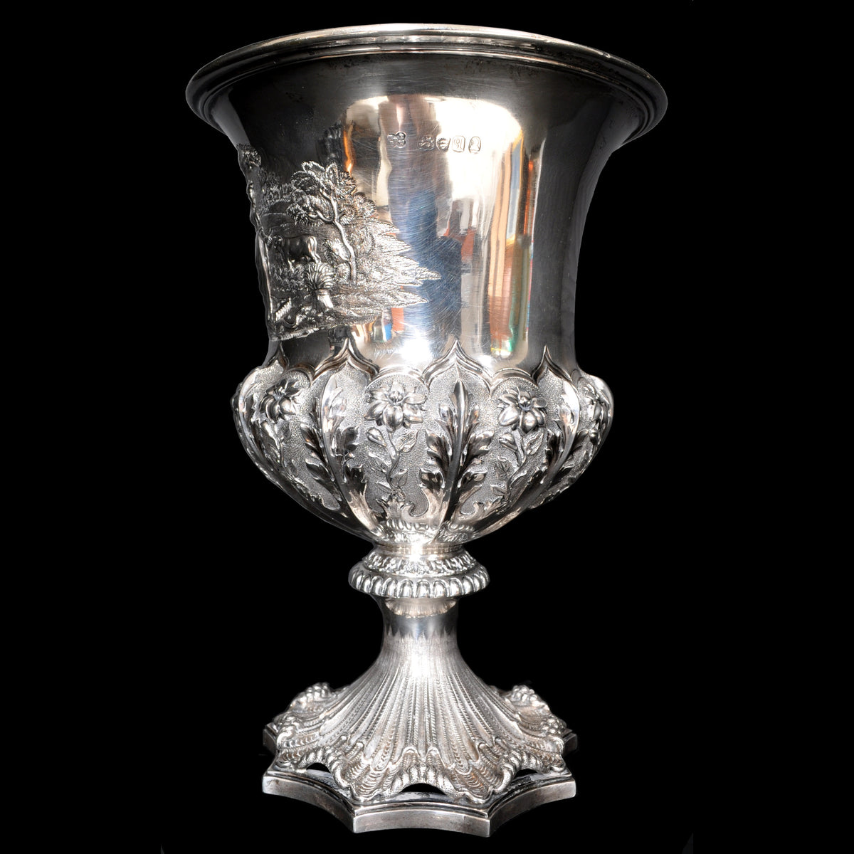 Fine & Rare Antique Sterling Silver William IV London Presentation Cup, 1831