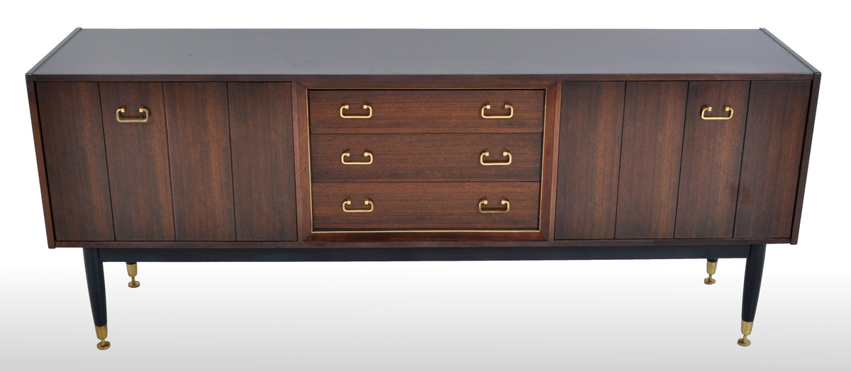 Mid-Century Modern Danish Style Walnut "Librenza" Credenza by G Plan, 1960s
