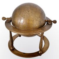 Antique 19th Century Islamic Persian Arabic Bronze Celestial Globe Astrolabe, circa 1850