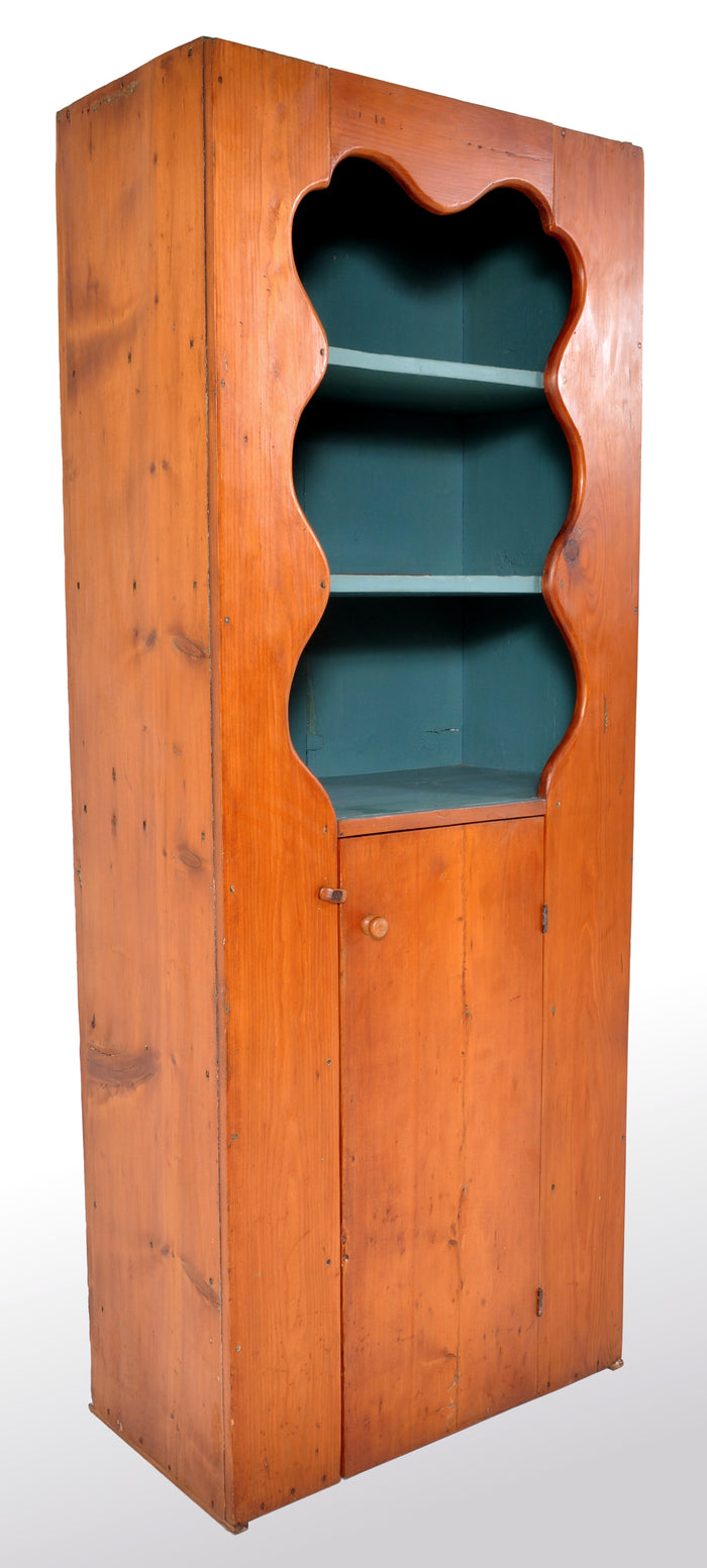 Antique Pennsylvania Dutch York County Painted Pine Cabinet / Cupboard, circa 1850