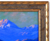 Antique American Impressionist Painting of Mt. Shasta, California, by Carl Sammons (1883-1968), Circa 1910