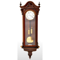 Antique Vienna Regulator/Clock 8-Day Time and Strike Wall Clock by Carl Suchy & Söhne, circa 1890