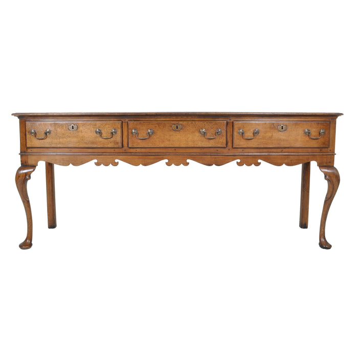 Antique Georgian Oak Dresser Base, circa 1800
