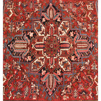 Antique / Vintage Persian Handwoven Heriz Carpet, circa 1940 (8.5' x 11.5')
