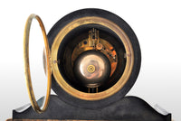 Antique 8-Day Marble & Slate Mantel Clock by Henri Marc of Paris, circa 1870