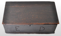 Antique Charles II Oak Bible Box, circa 1680