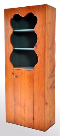 Antique Pennsylvania Dutch York County Painted Pine Cabinet / Cupboard, circa 1850