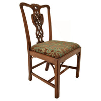Set of Four Antique 19th Century Carved Mahogany Chippendale Dining Chairs, circa 1890
