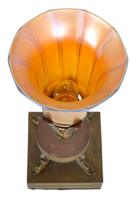Antique American Art Nouveau Table Lamp by Quezal, Circa 1910