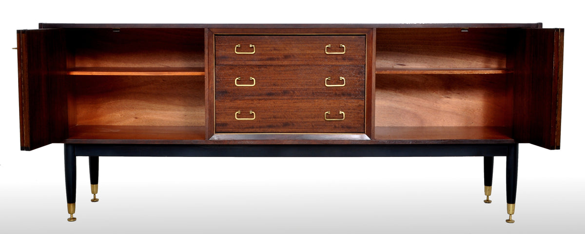 Mid-Century Modern Danish Style Walnut "Librenza" Credenza by G Plan, 1960s