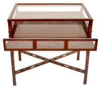 Antique Edwardian George III Chinese Chippendale Style Bijouterie Table / Vitrine / Display Case, Circa 1900