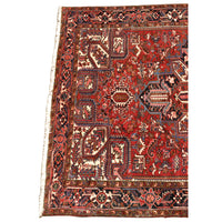 Antique / Vintage Persian Handwoven Heriz Carpet, circa 1940 (8.5' x 11.5')