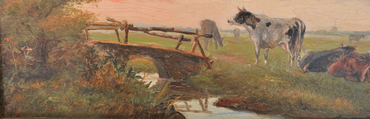 Bernard Antoine Van Beek (1875-1941) Oil on Panel, Circa 1900