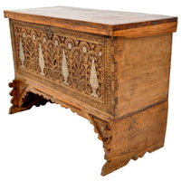 Antique Inlaid Mother of Pearl Syrian Marriage Dowry Chest / Coffer / Trunk, circa 1880