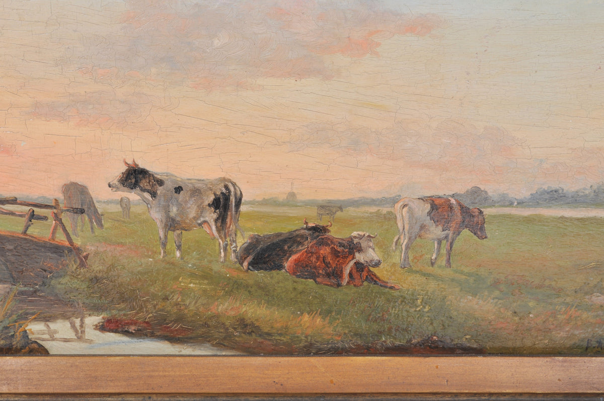 Bernard Antoine Van Beek (1875-1941) Oil on Panel, Circa 1900