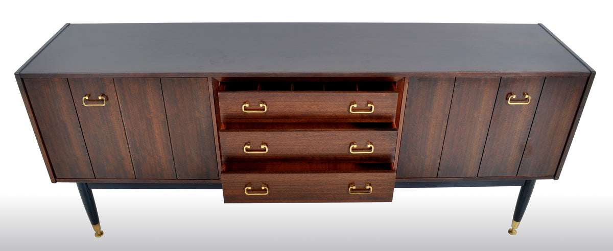 Mid-Century Modern Danish Style Walnut "Librenza" Credenza by G Plan, 1960s