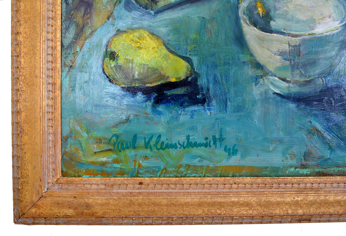 German Expressionist Still Life Oil Painting by Paul Kleinschmidt (1883-1949), 1946