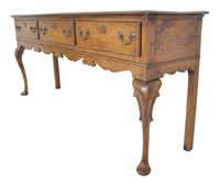 Antique Georgian Oak Dresser Base, circa 1800
