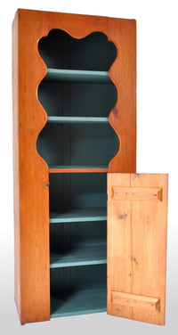 Antique Pennsylvania Dutch York County Painted Pine Cabinet / Cupboard, circa 1850