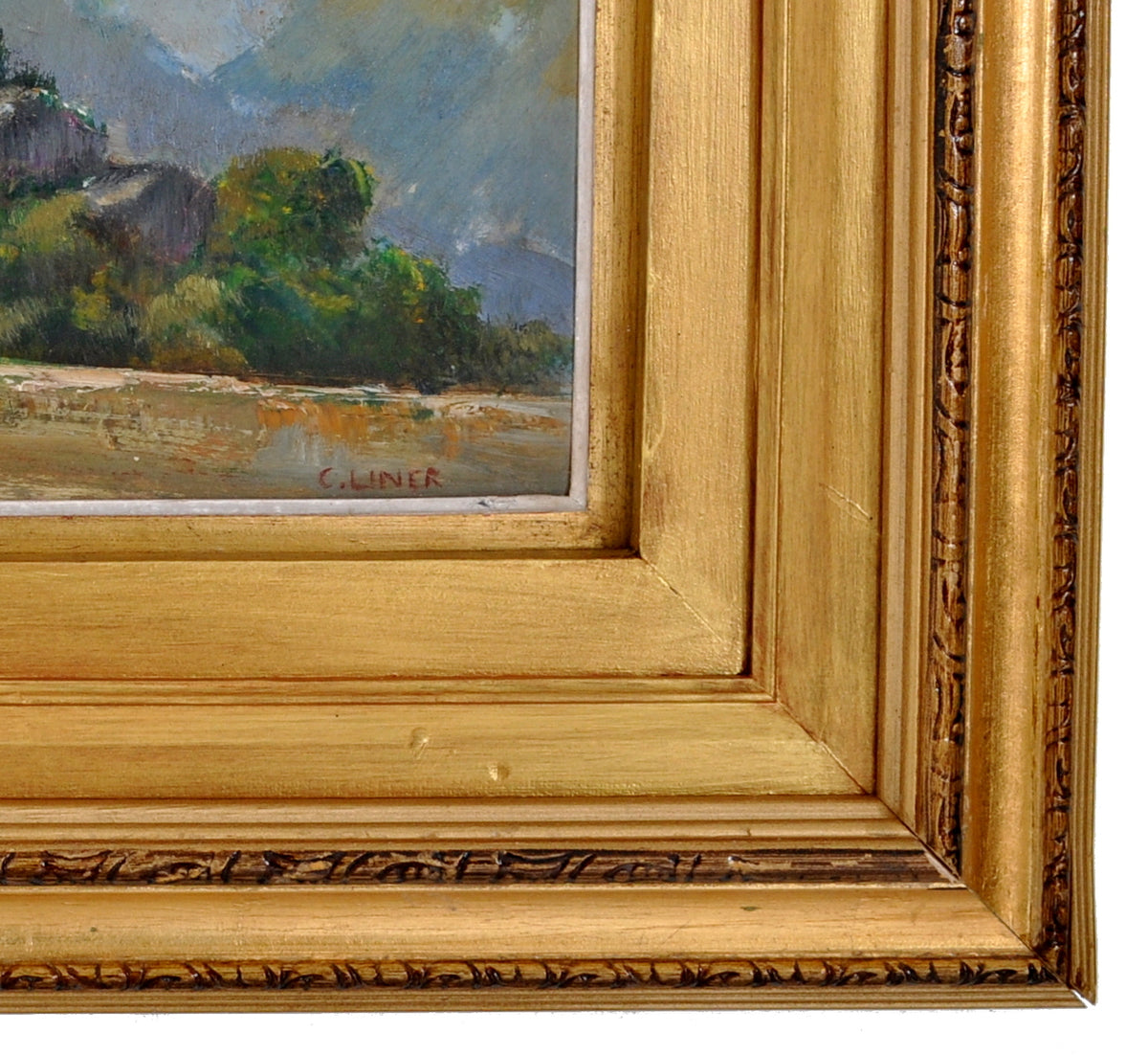 Oil on Panel by the Swiss Impressionist Carl August Liner (1871-1946), circa 1900