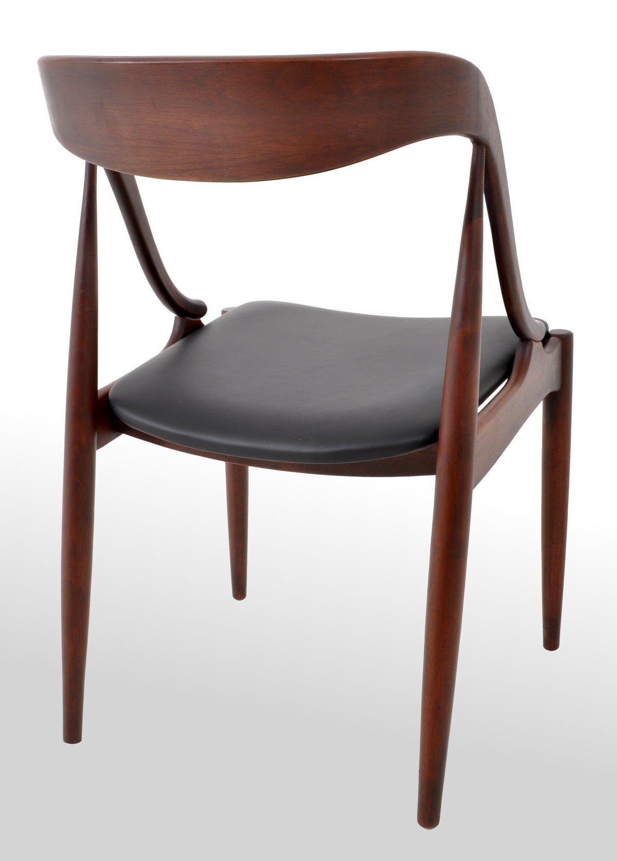 Set of 4 Mid-Century Modern Danish Teak & Leather Dining Chairs, 1960s