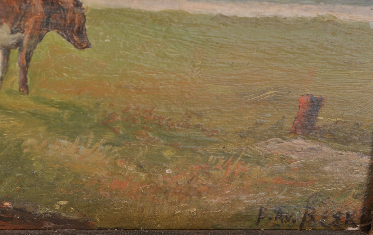 Bernard Antoine Van Beek (1875-1941) Oil on Panel, Circa 1900
