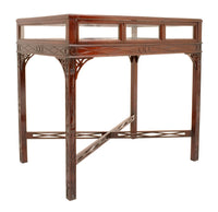 Antique Edwardian George III Chinese Chippendale Style Bijouterie Table / Vitrine / Display Case, Circa 1900