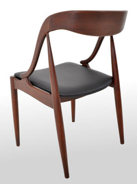 Set of 4 Mid-Century Modern Danish Teak & Leather Dining Chairs, 1960s