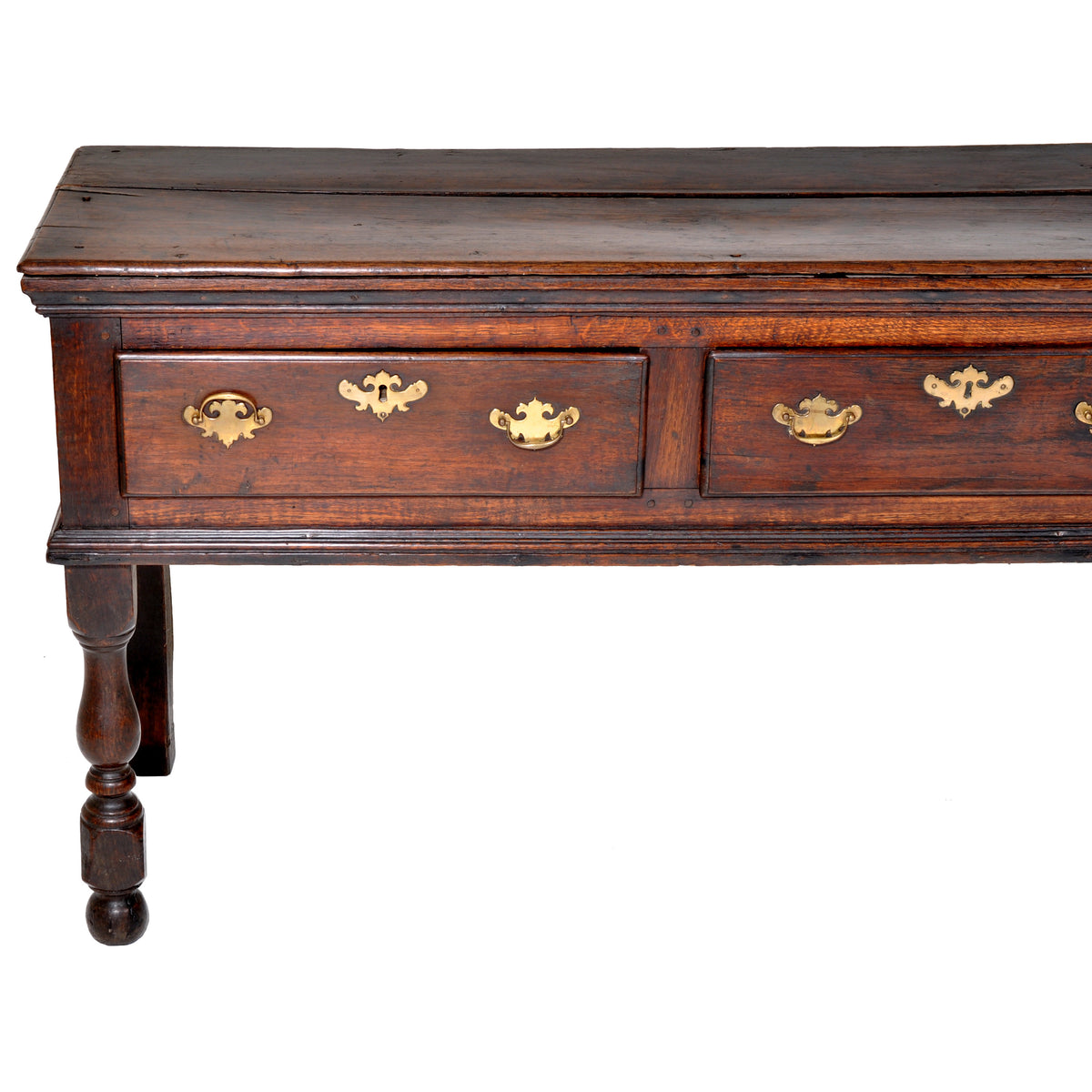 Antique George II Georgian Oak Country Welsh Dresser Base / Server, circa 1750